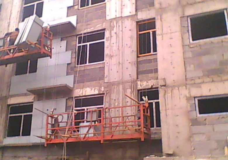 挤塑板、聚苯板现场施工图片